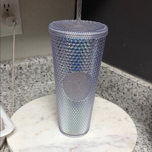 Starbucks Holographic Textured Cup with Straw